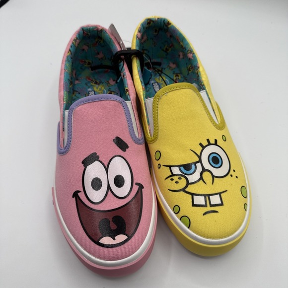 Nickelodeon SpongeBob Men's 8 Slip-on Sneakers Ground Up Patrick - Picture 1 of 6